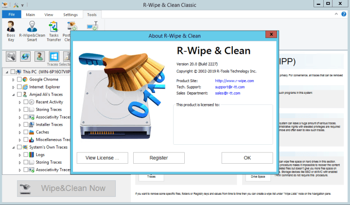 R-Wipe & Clean 20.0 Build 2330 Crack With License Code Download 2021